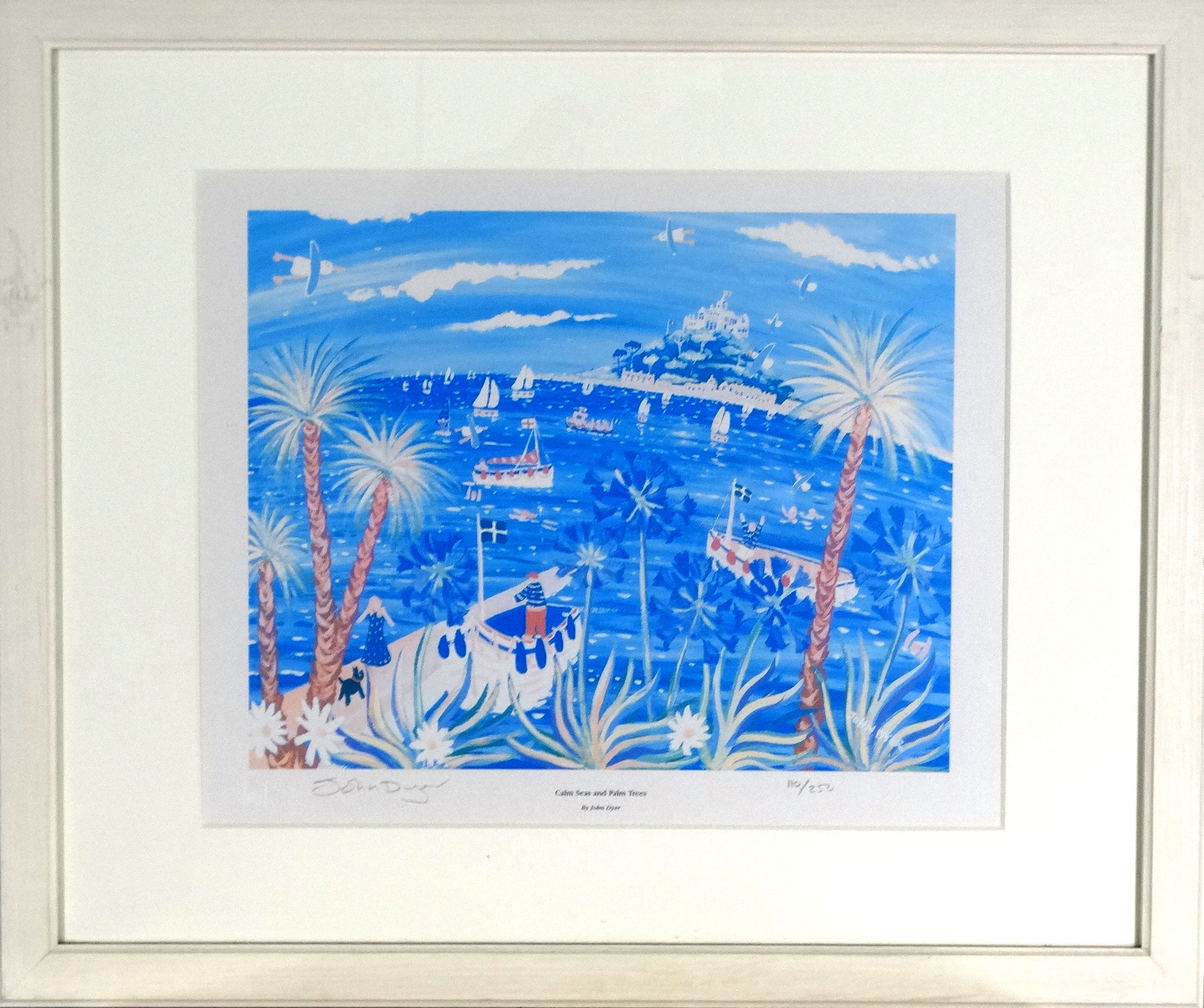 # John DYER (British b.1968) Island Life Lithograph Signed and numbered 62/250 Framed and glazed - Image 3 of 8