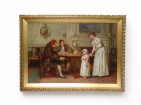 George Goodwitn KILBURNE (British 1839-1924) Shy Oil on canvas Signed lower left Framed Picture size