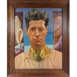 Edward H. ROGERS (British 1911-1994) Self Portrait Oil on canvas laid down Signed and dated 1948