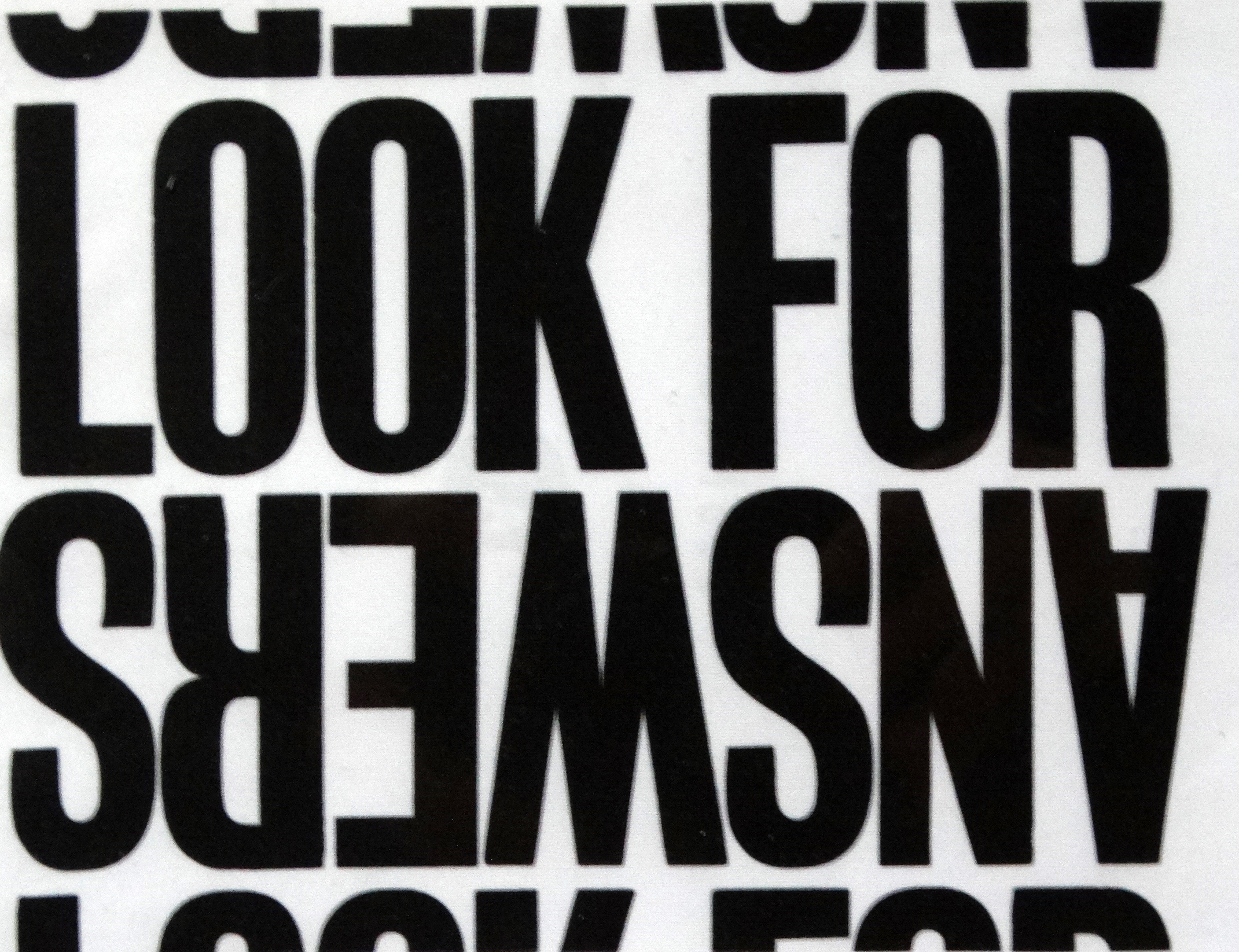 # Anthony BURRILL (b. 1969) Look For Answers Lithograph on fabric Framed and glazed Picture size - Bild 2 aus 3