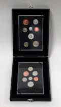A Royal Mint double proof set - 2012 and 2013, boxed.