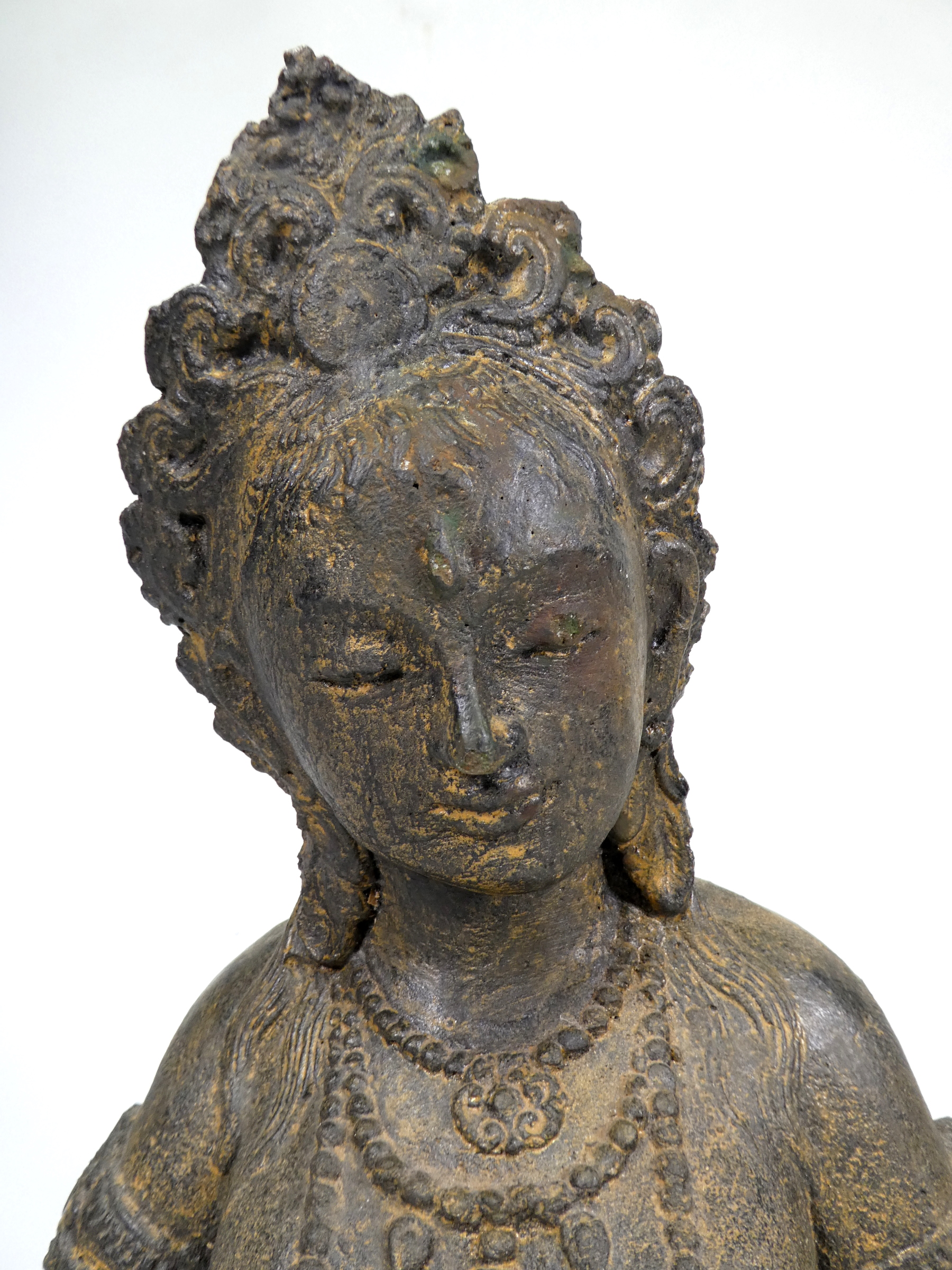A Balinese deity figure - wearing traditional robes, height 41cm. - Image 2 of 5