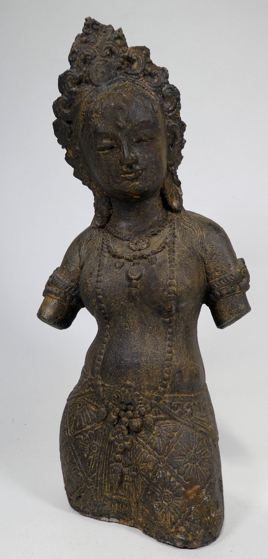 A Balinese deity figure - wearing traditional robes, height 41cm. - Image 3 of 5