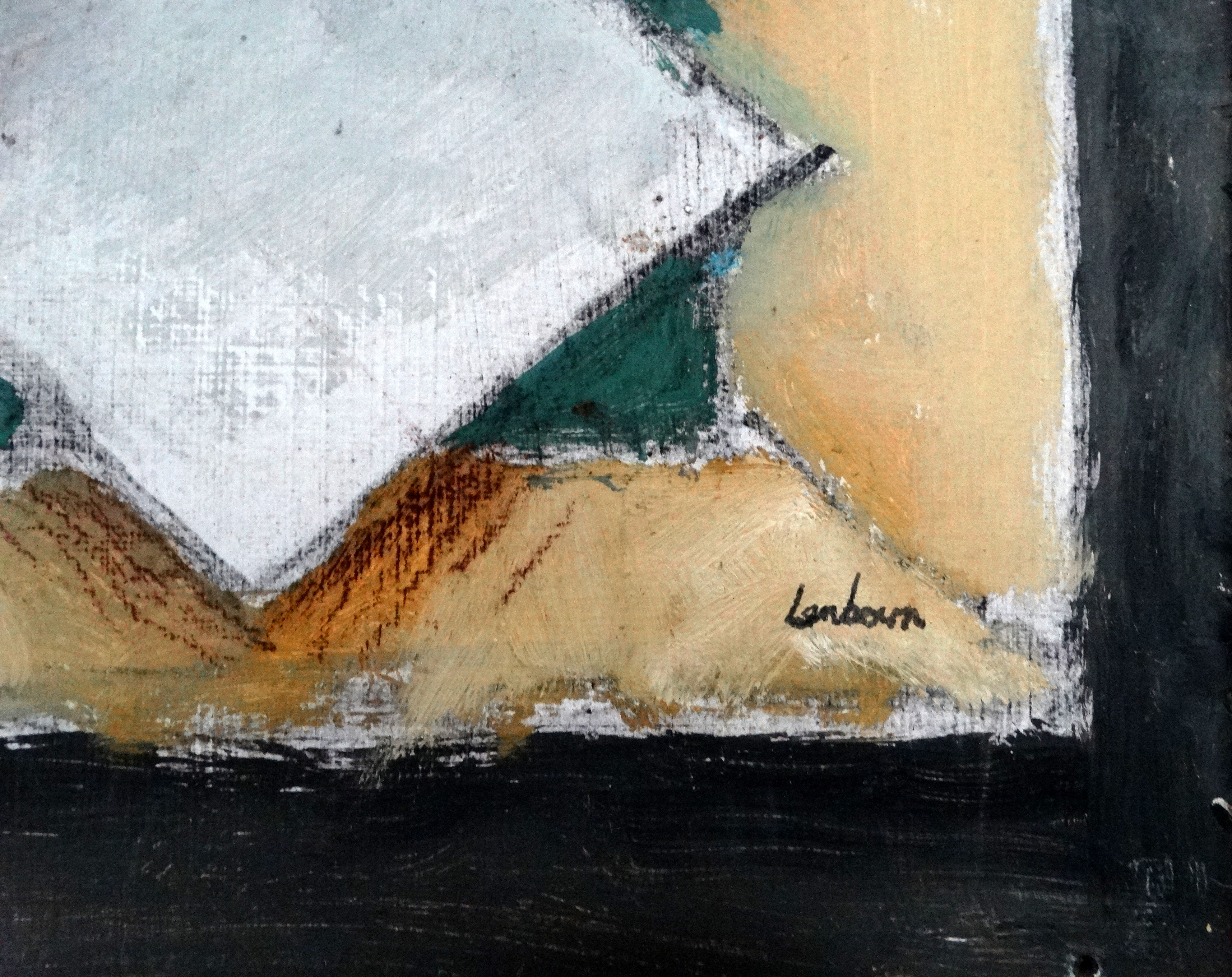 # George LAMBOURN (1900-1977) Abstract Forms Mixed media on board Signed lower right and inscribed - Image 3 of 5
