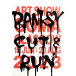 BANKSY (b. 1974) Cut & Run Glasgow Gallery Of Modern Art Exhibition Poster Framed and glazed Picture