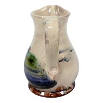 Jethro JACKSON (British 20th/21st Century) - small pottery bellied jug, decorated with three