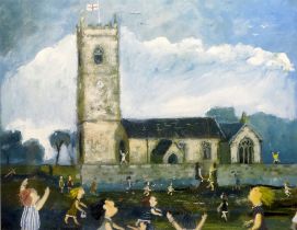 Simeon STAFFORD (British b.1956) Crowlas Parish Church Lithograph Signed and numbered 12/120 lower