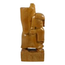 In the manner of Patrocinio BARELA Figure of a Woman Carved softwood Height 30cm