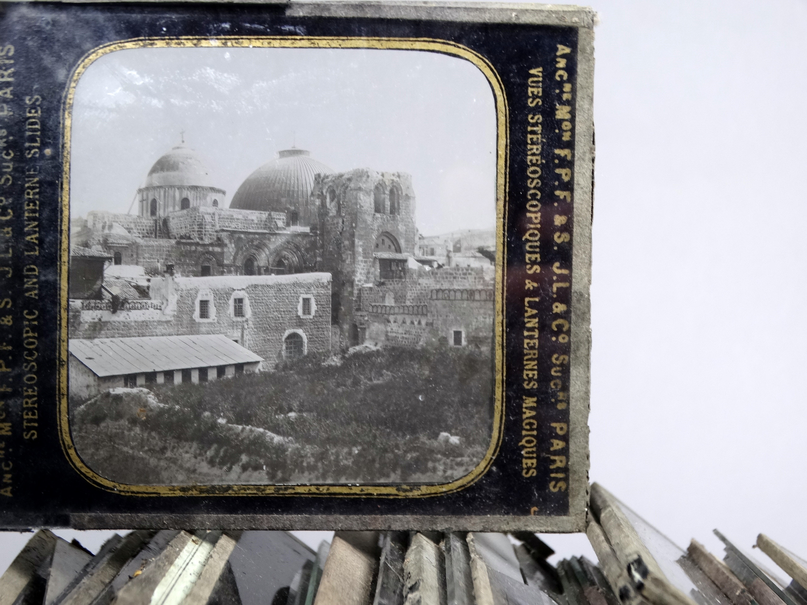 A quantity of magic lantern slides - J. Levy, Paris, views of the Holy Land. - Image 3 of 3