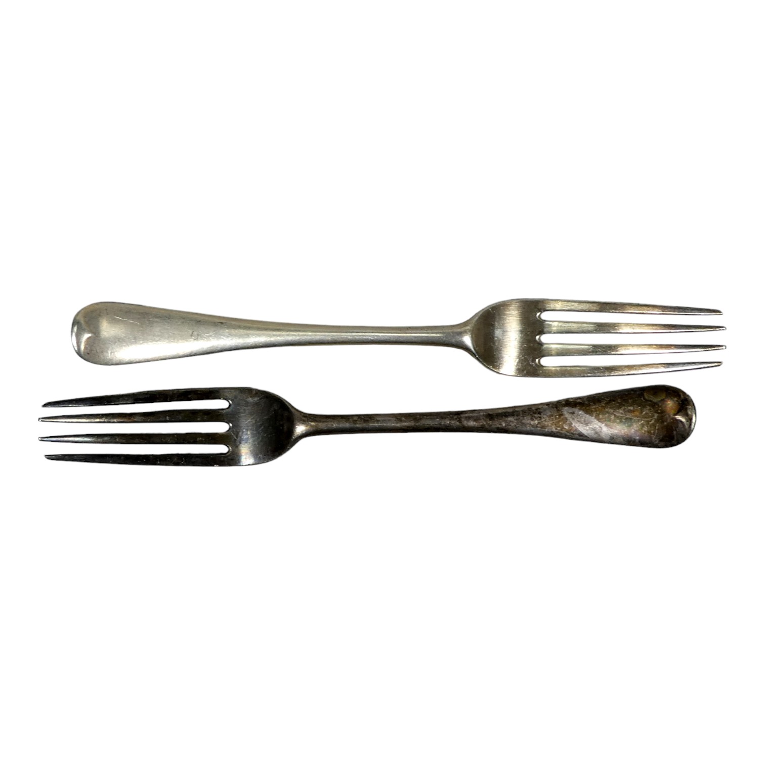 A pair of silver forks - London 1901, Josiah Williams & Co (George Maudsley Jackson & David