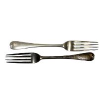 A pair of silver forks - London 1901, Josiah Williams & Co (George Maudsley Jackson & David