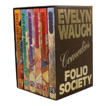 WAUGH Evelyn - Folio Society collection of comedies, six volumes in a presentation slip case. (6)
