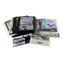 A collection of aviation themed world stamps - together with a Stanley Gibbons aviation thematic