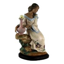 Lladro figure - collector's edition 'Garden Breeze' boxed, height 55cm.