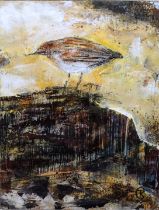 Carrie TAYLOR (Cornish Contemporary) Purple Sandpiper in the Harbour Mixed media on board Signed