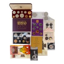 A United Kingdom decimal coin set - together with other commemorative and collector's coin sets.