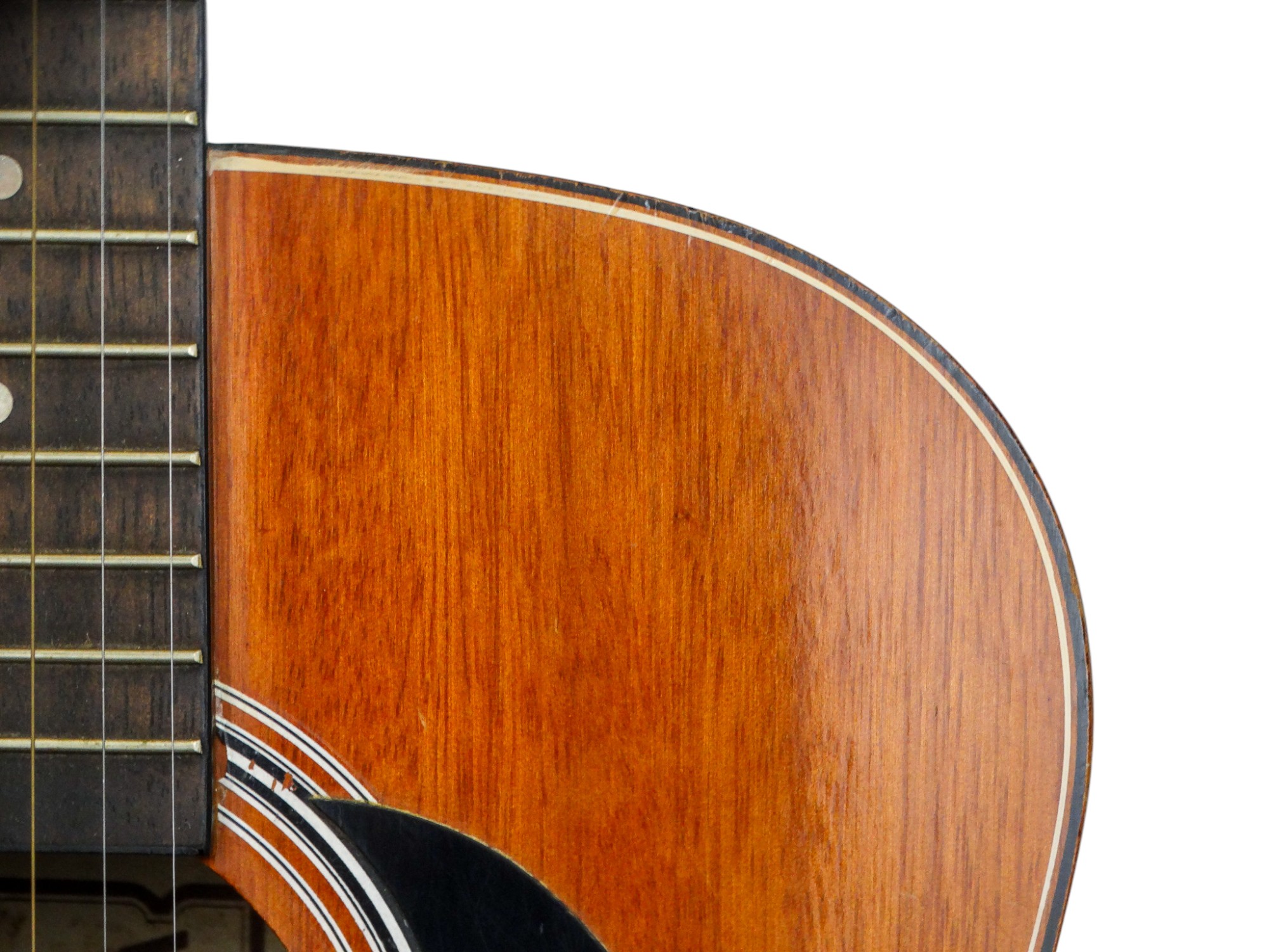A Hondo II acoustic guitar - with soft case. - Image 3 of 7