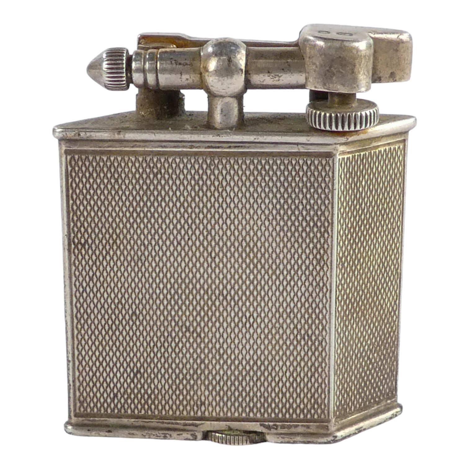 An Art Deco style Parker Beacon silver cigarette lighter - London 1936, Parker Pipe Co, rhombus - Image 8 of 15