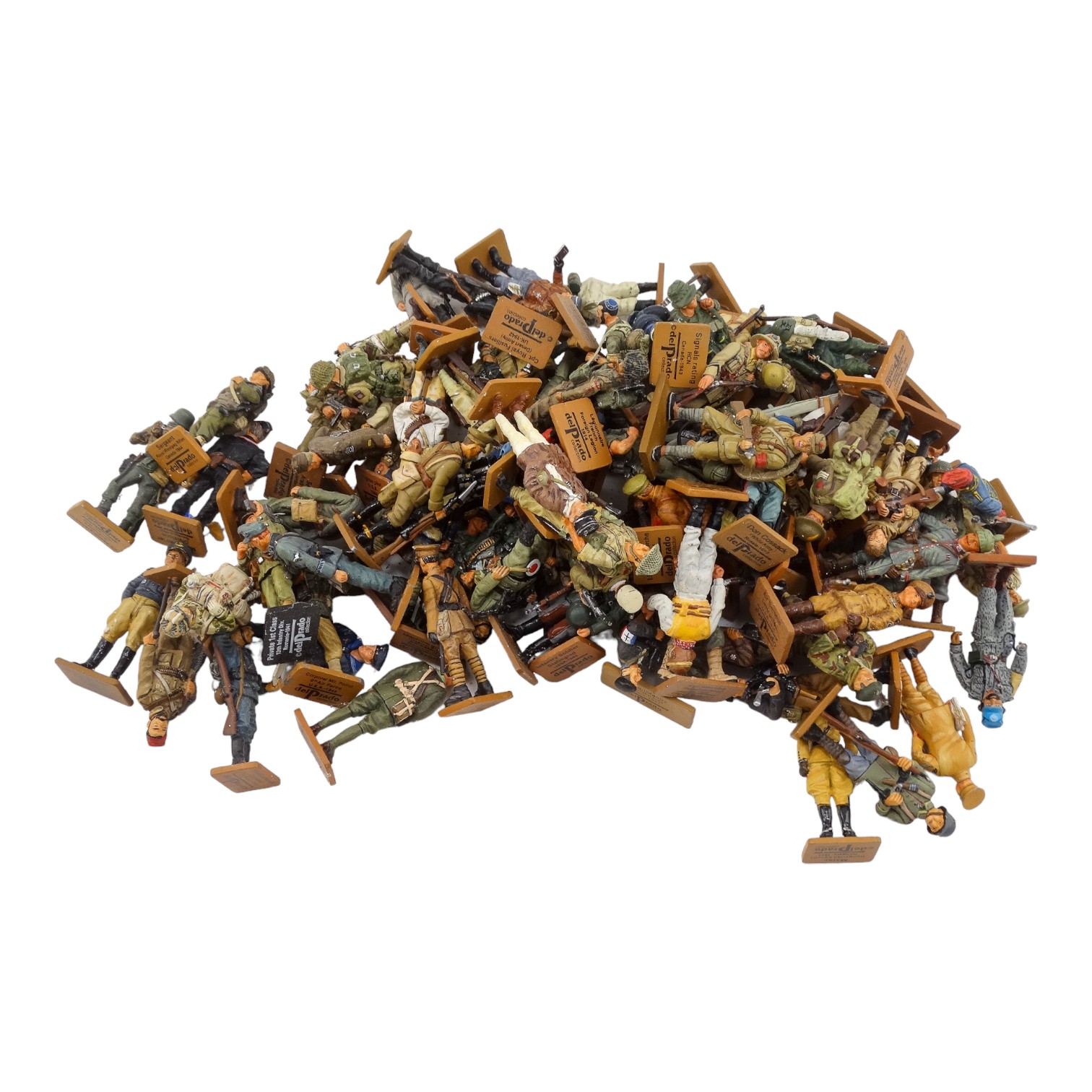 A collection of ninety late 20th century collector's lead soldiers - the figures presented in