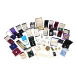 A quantity of costume jewellery - including some silver items.