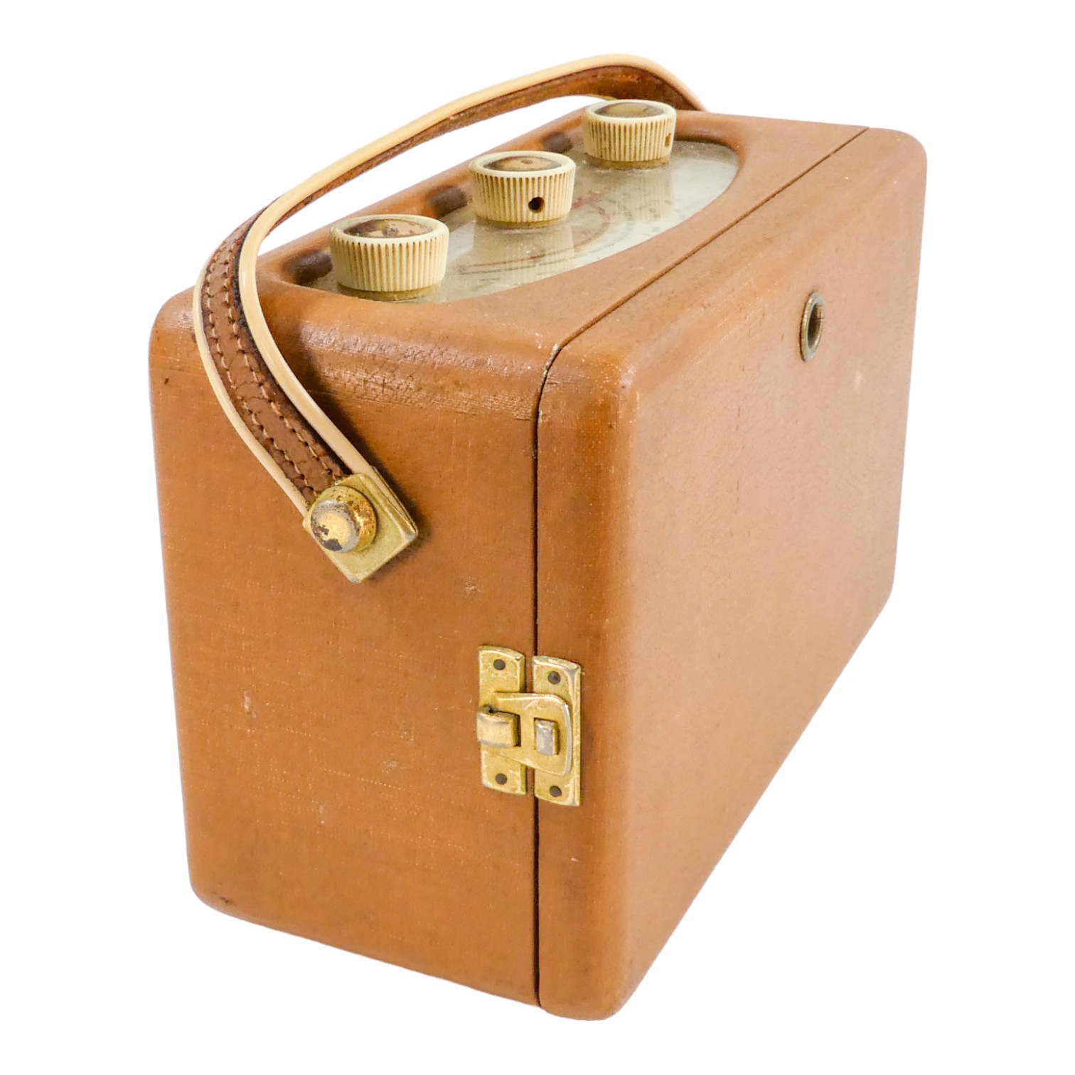 A 1960's Roberts radio - model R200, with sand coloured cloth case, width 23cm. - Image 5 of 5