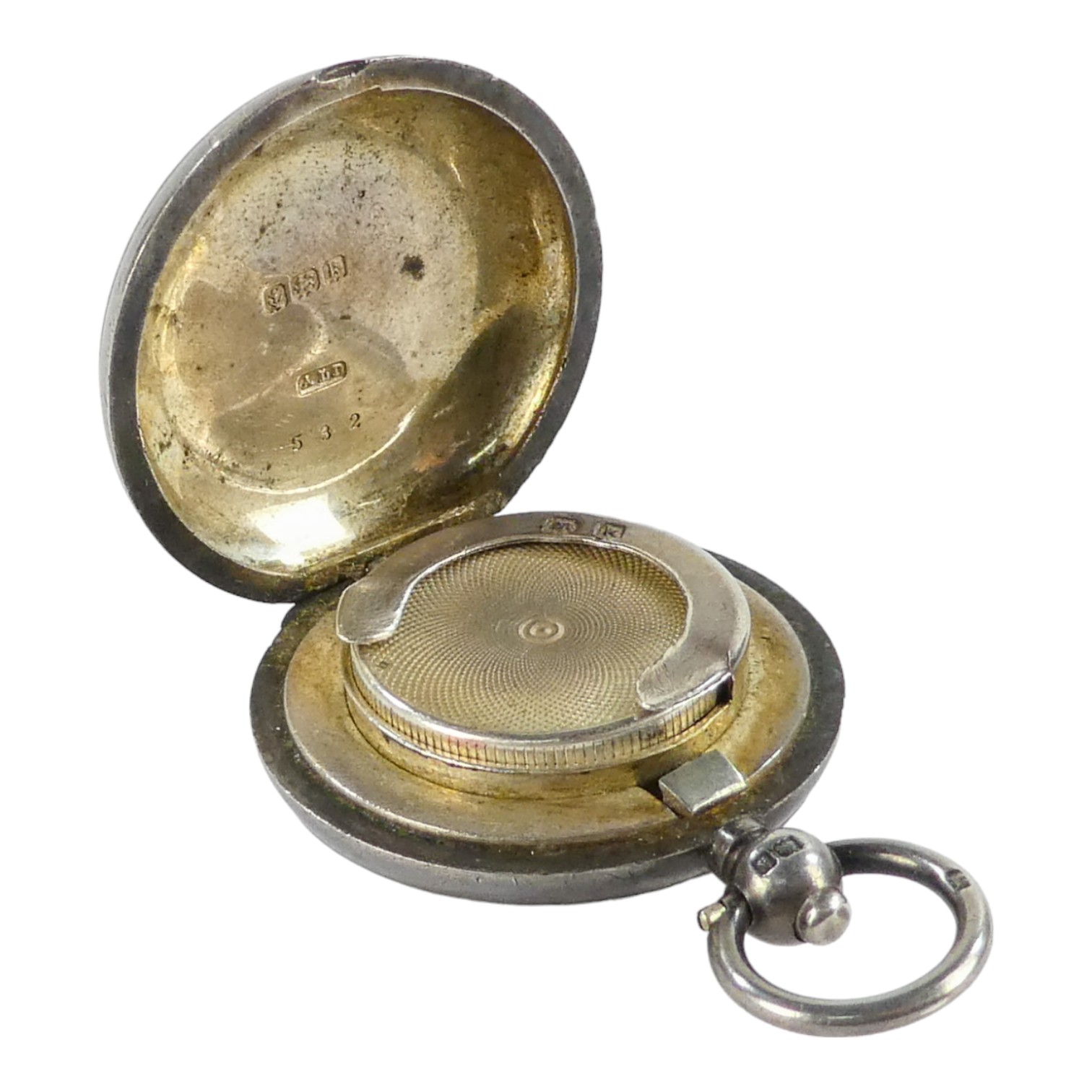 A silver sovereign case - Birmingham 1909, weight 31.6g. - Image 3 of 5