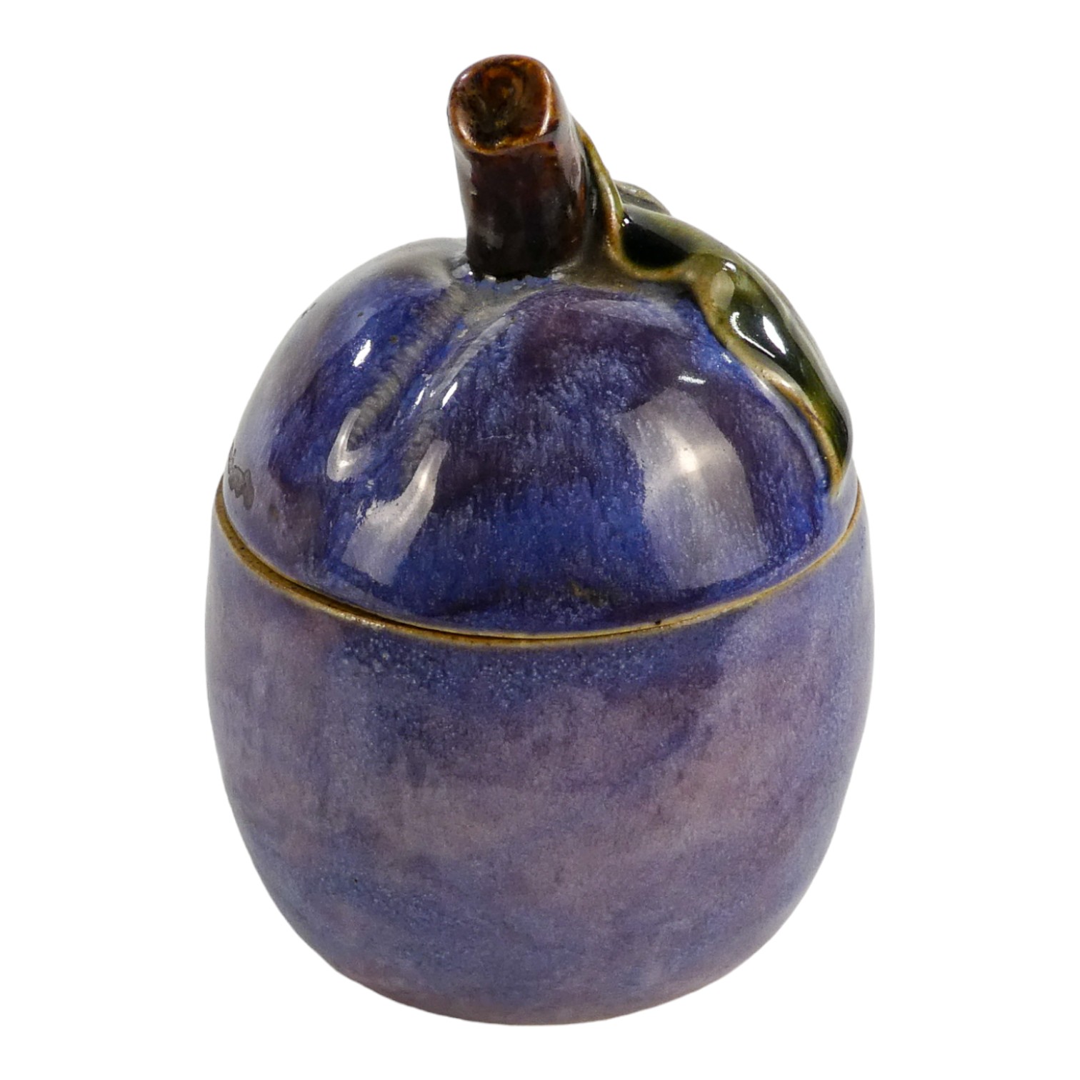 A Royal Doulton stoneware preserve pot - modelled in the form of a pear, height 13cm, together - Image 6 of 8