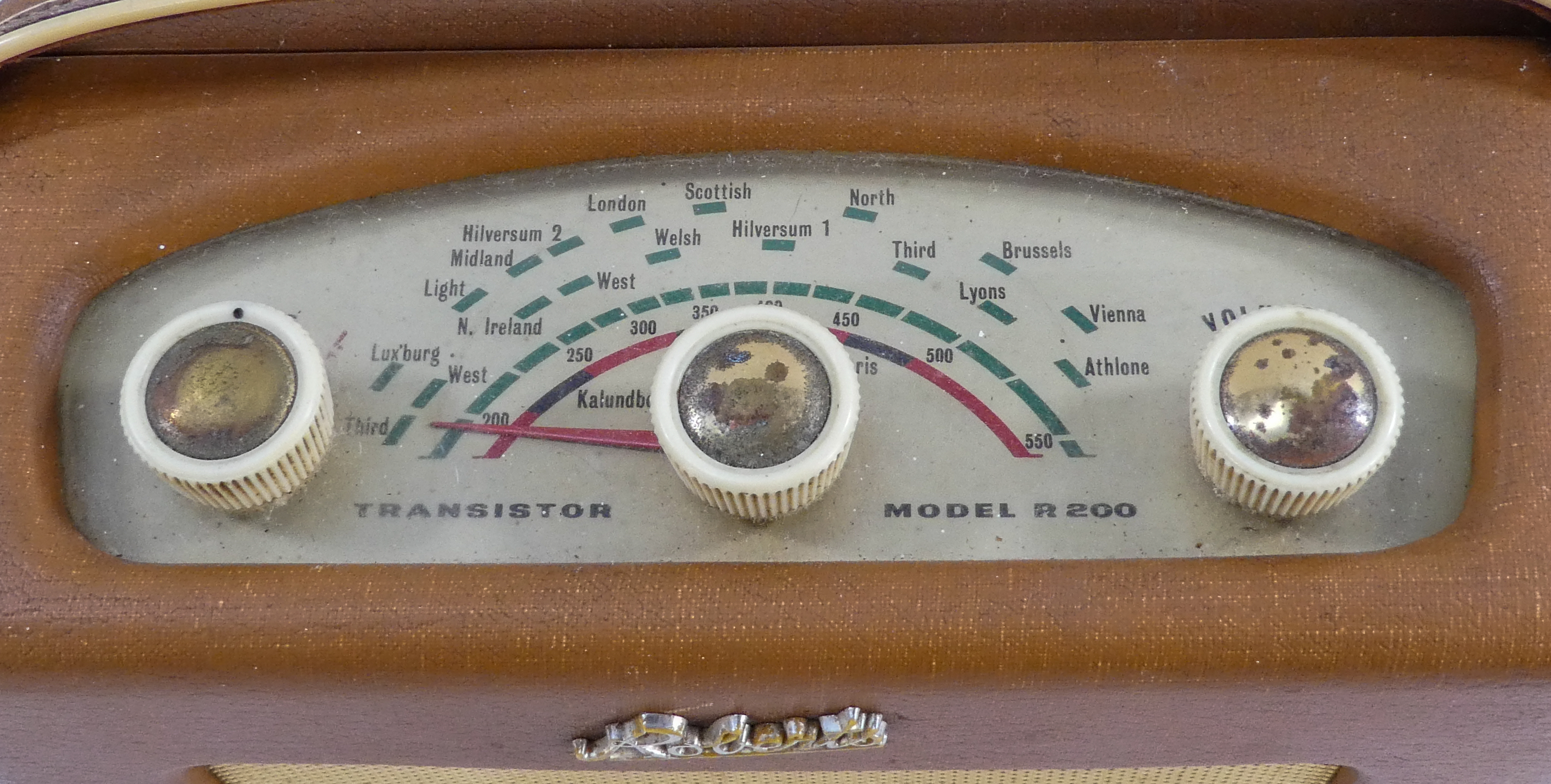 A 1960's Roberts radio - model R200, with sand coloured cloth case, width 23cm. - Image 2 of 5