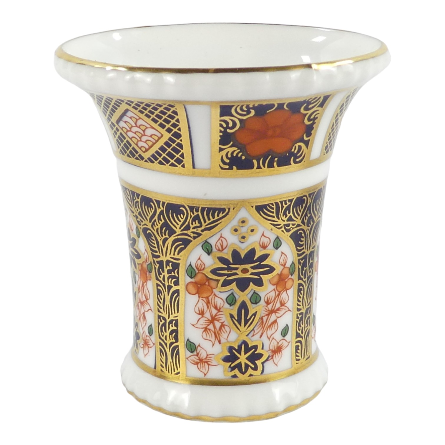 A Royal Crwon Derby paperweight - modelled as a fire crest with Imari decoration, width 8cm, - Image 2 of 7