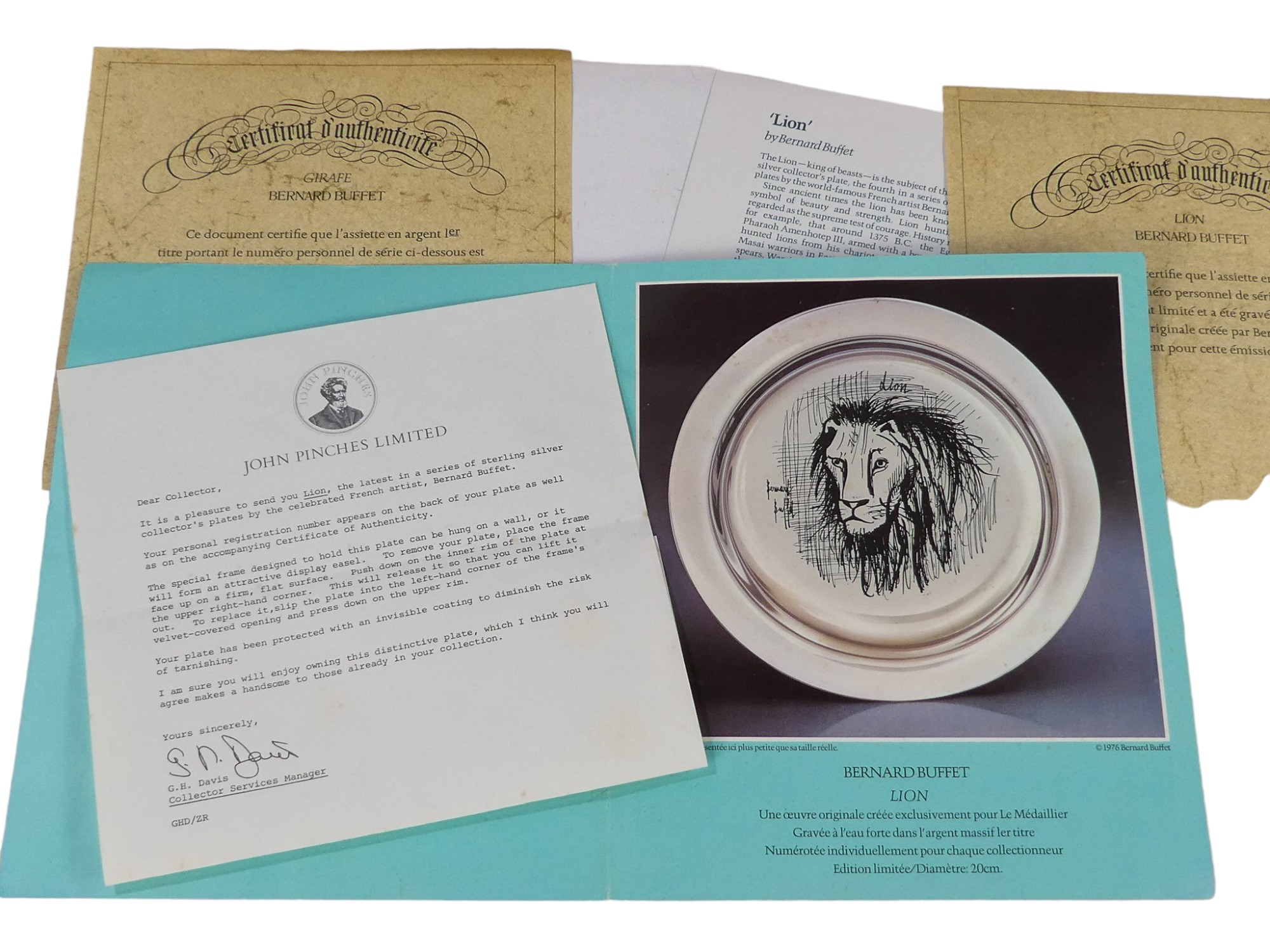 A collection of three silver plates - engraved limited editions featuring images of African - Image 2 of 9