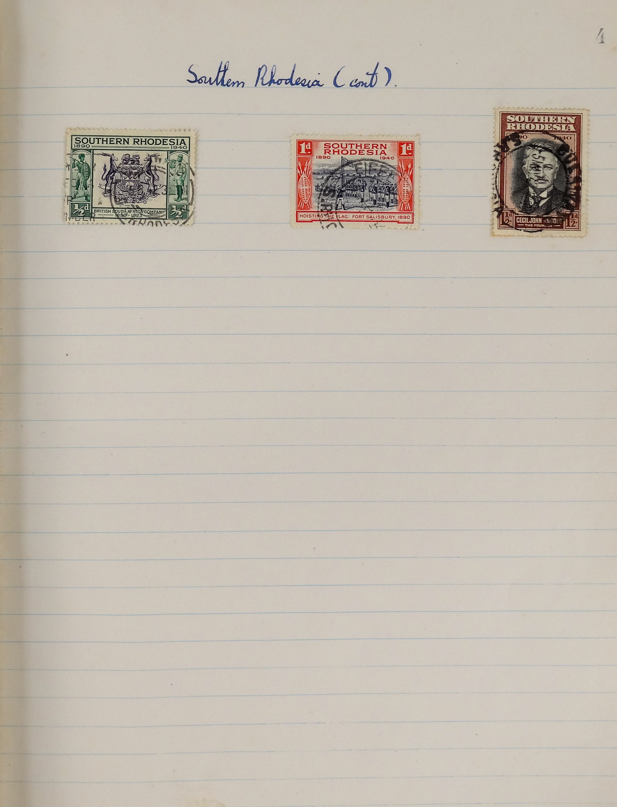 A selection of North and Southern Rhodesian stamps - some part sheets, together with 1948 Olympic - Image 4 of 4