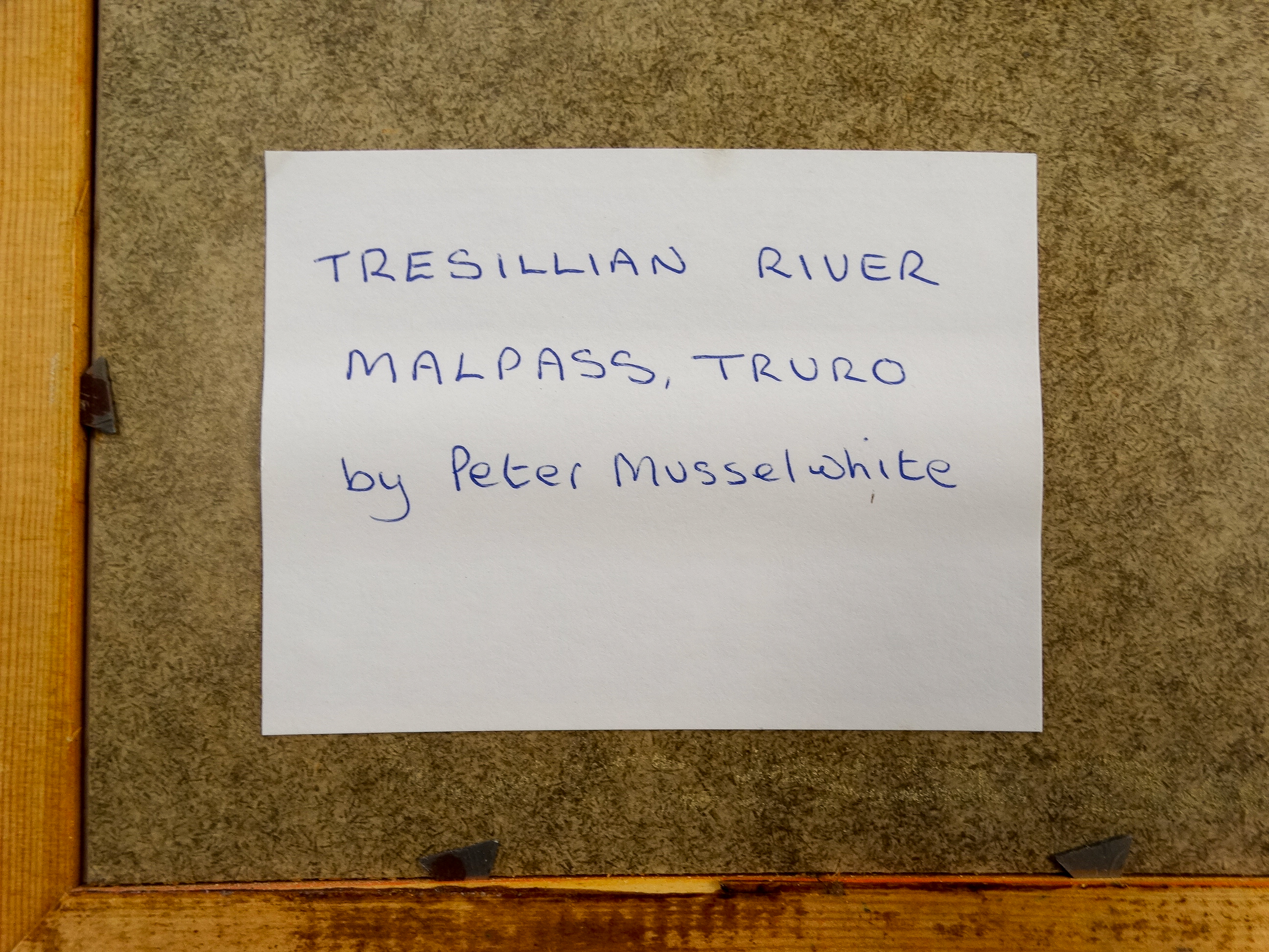 Peter MUSSELWHITE (British 20th Century) Tresillian River Malpass Truro Watercolour Signed lower - Image 10 of 11