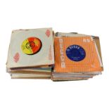 A quantity of 45rpm records - mostly 1960's artists of rock and pop genre.