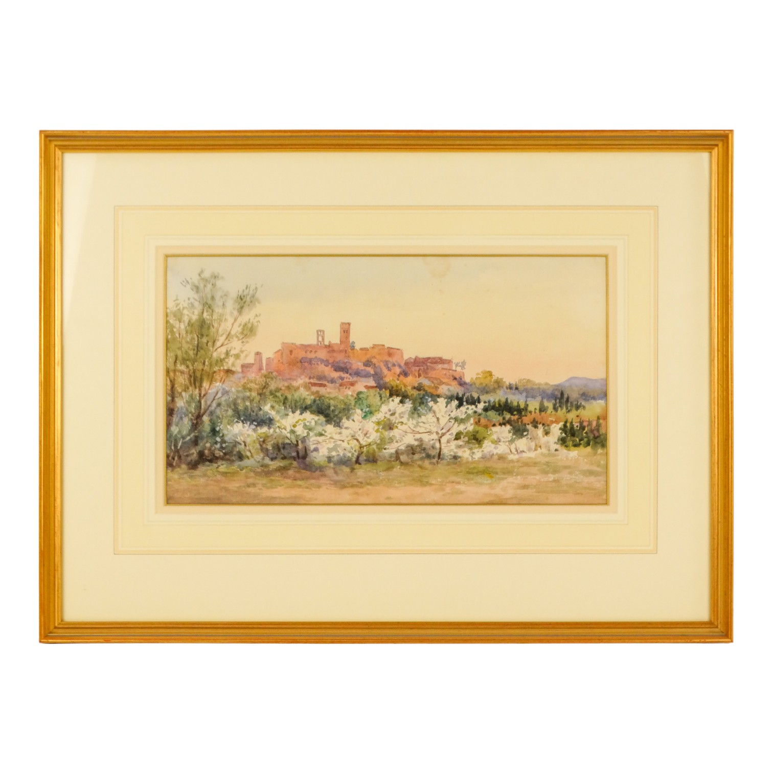 Lady Frances MAXWELL-LYTE (British 1853-1925) Elne nr. Perpignan Watercolour Framed and glazed - Image 2 of 4