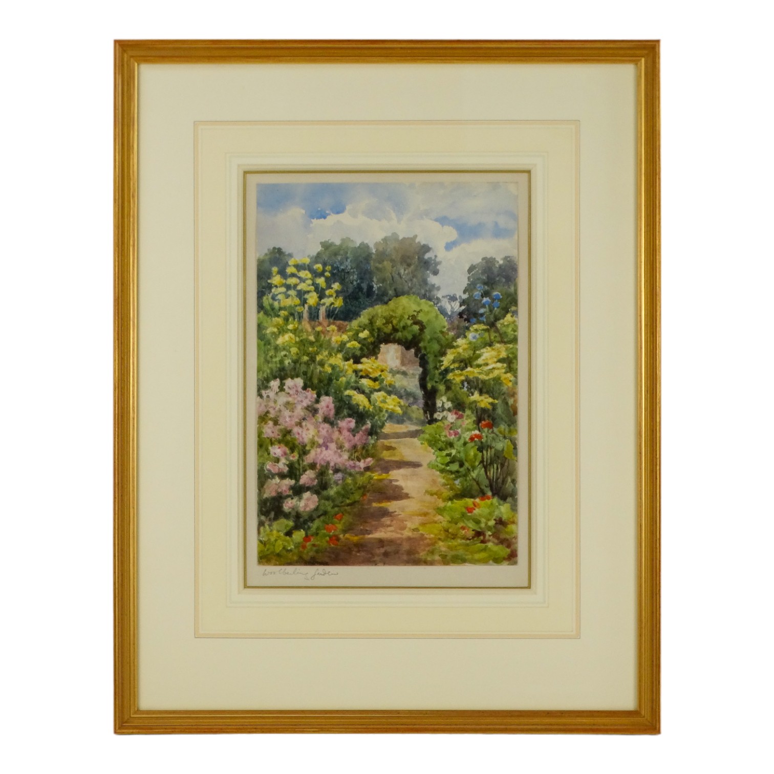 Lady Frances MAXWELL-LYTE (British 1853-1925) Woolbeding Garden Watercolour Framed and glazed - Image 2 of 4