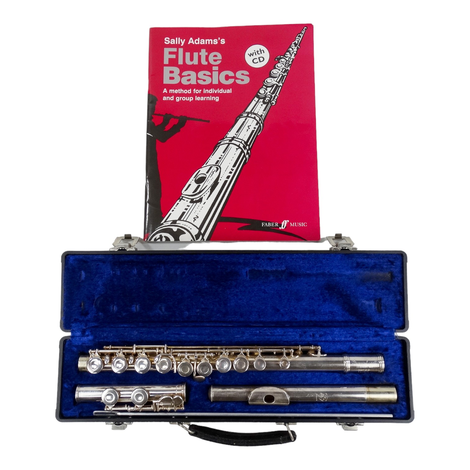 A late 20th century flute - by Gemeinhardt, boxed with guide book.