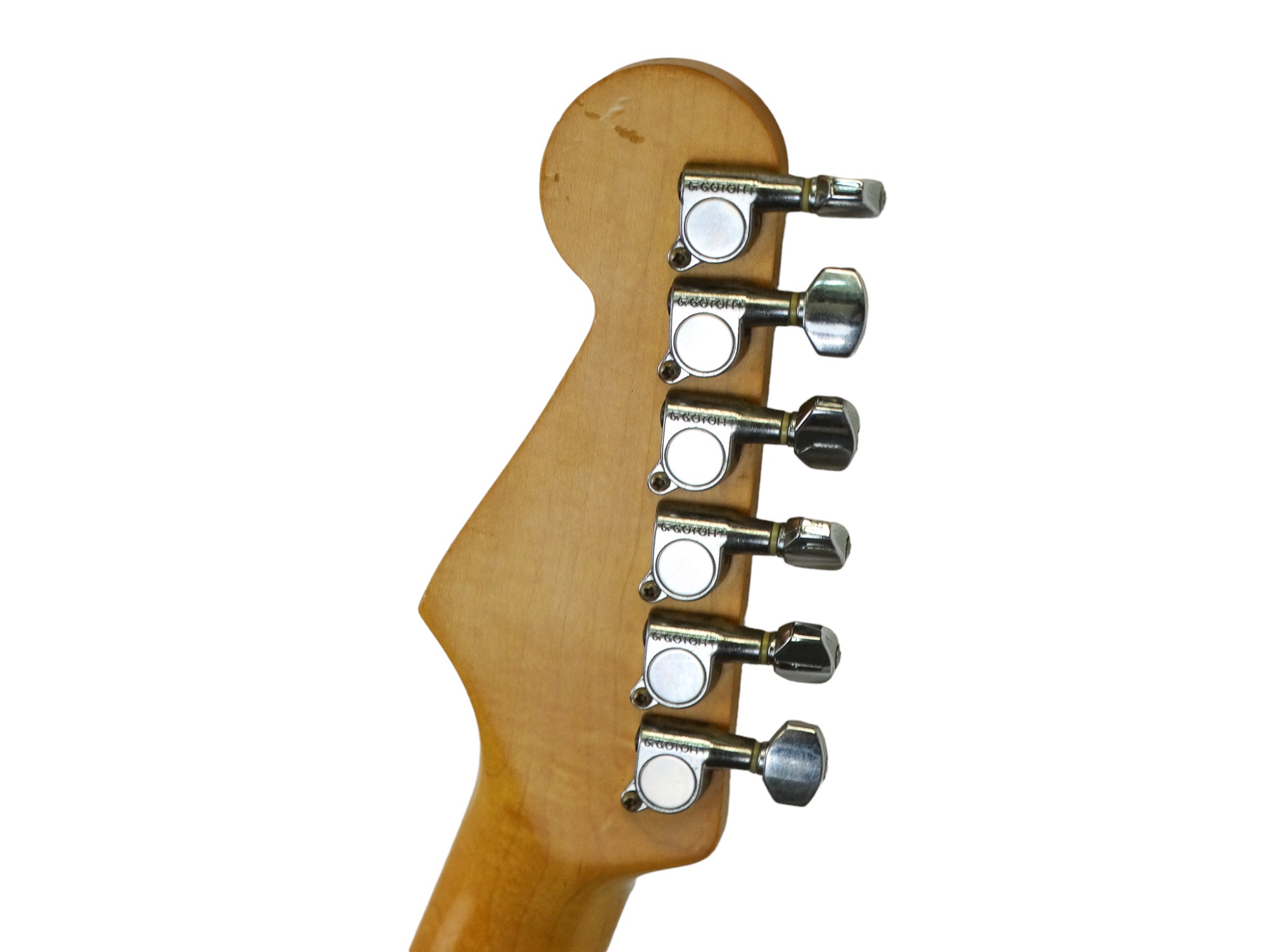 A Squires Stratocaster guitar made in Japan by Fender - with maple neck and rosewood fretboard, with - Image 7 of 10