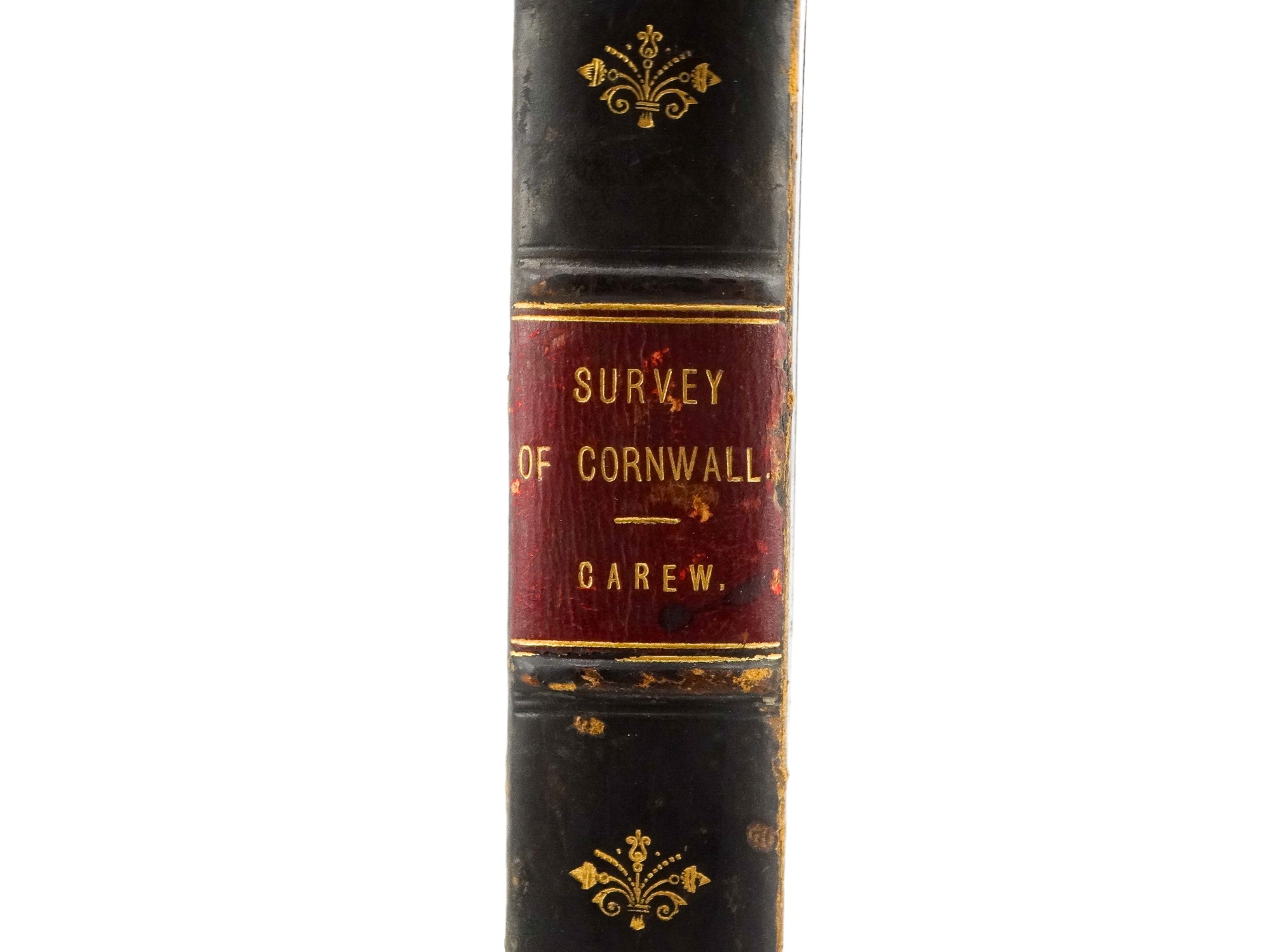 CAREW Richard, Survey of Cornwall - published T Bensley 1811, half leather. - Image 2 of 6