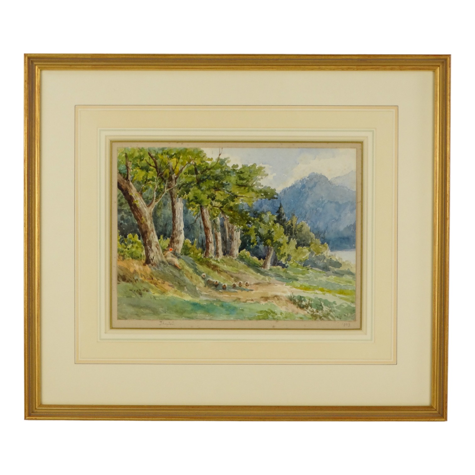 Lady Frances MAXWELL-LYTE (British 1853-1925) Thurn Watercolour Dated 1923 Framed and glazed Picture - Image 2 of 5