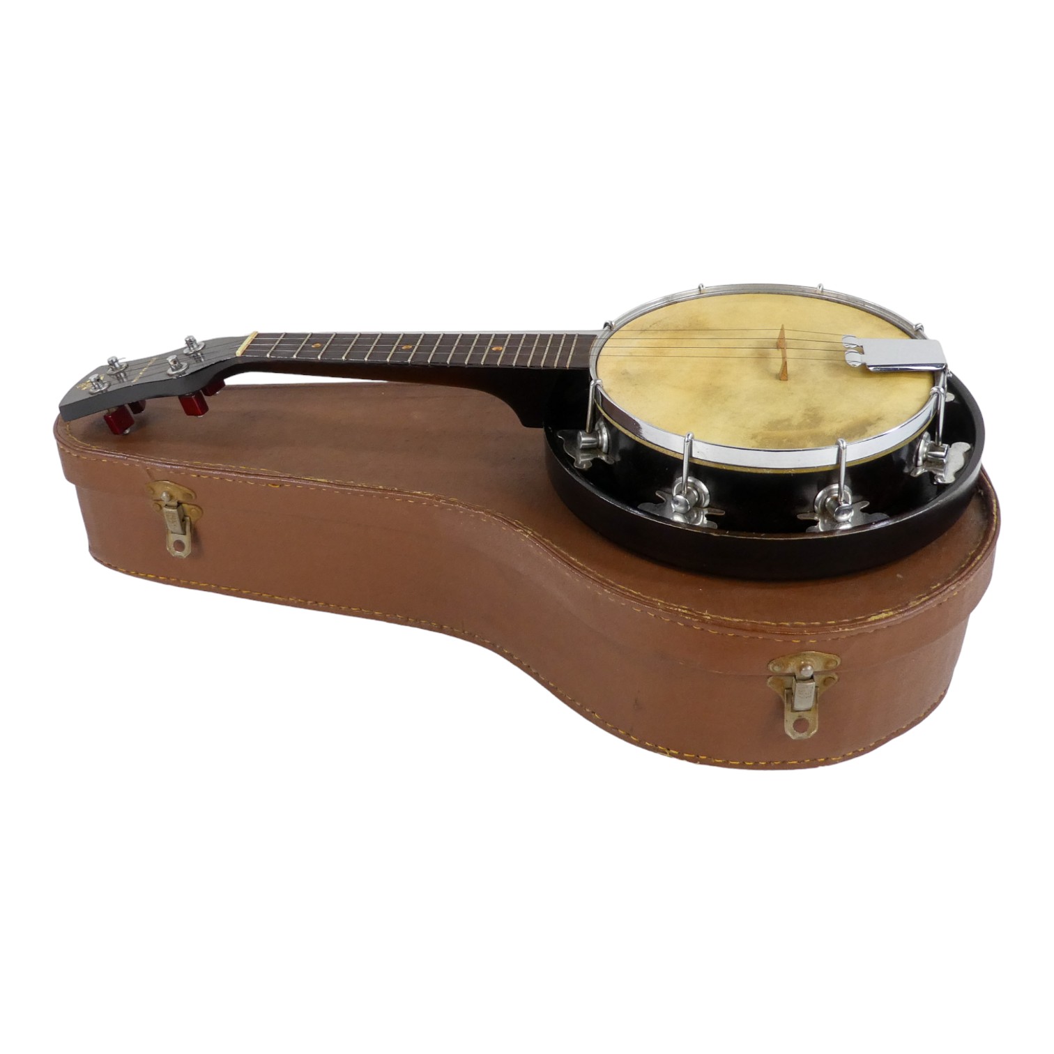 A GHS banjo ukulele - melody-uke, with original case. - Image 2 of 7