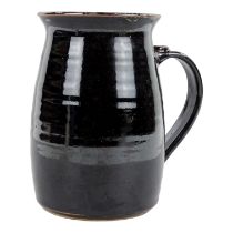 Rob FIEREK (British 20th/21st Century) treacle glazed jug - with anchor/spade seal, signed to