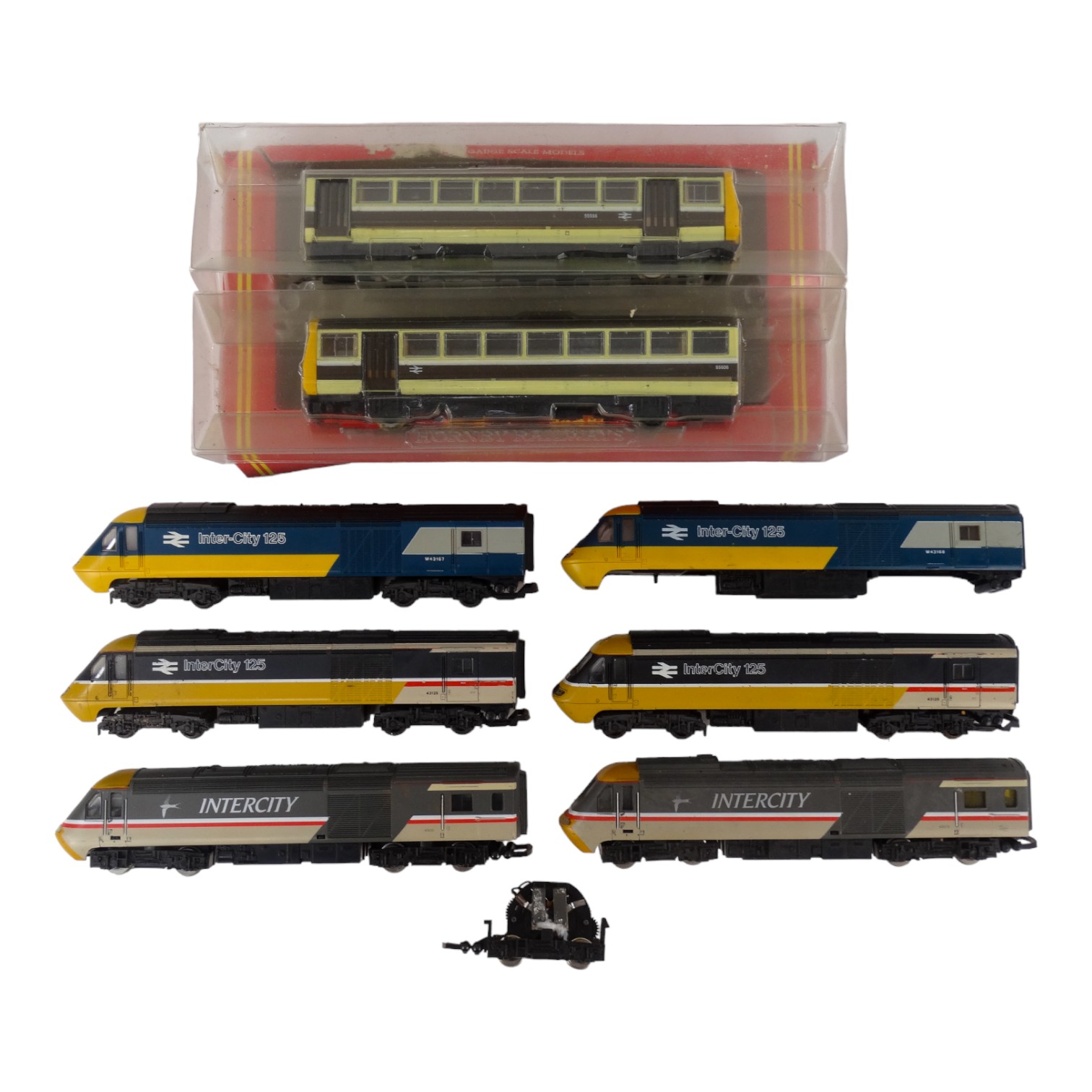 A Hornby Dublo Skipper Railbus - boxed, together with five BR 125 Intercity locomotives and one - Image 2 of 2
