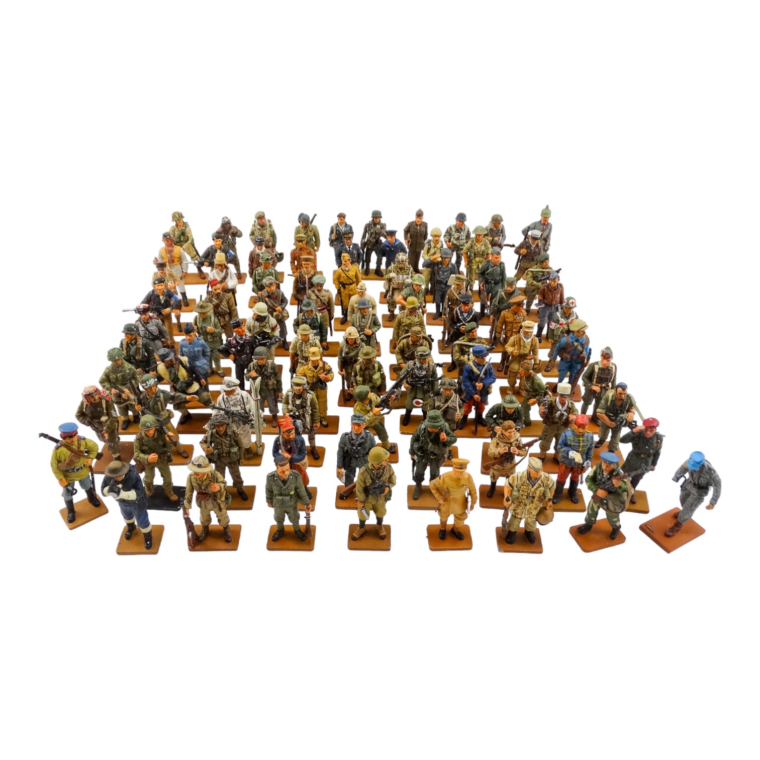 A collection of ninety late 20th century collector's lead soldiers - the figures presented in - Image 2 of 7