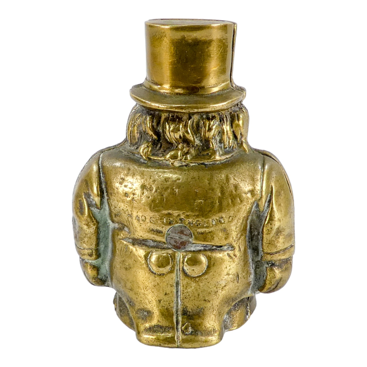 A vintage brass 'Transval' money box - modelled in the form of Paul Kruger, height 14cm. - Image 3 of 7