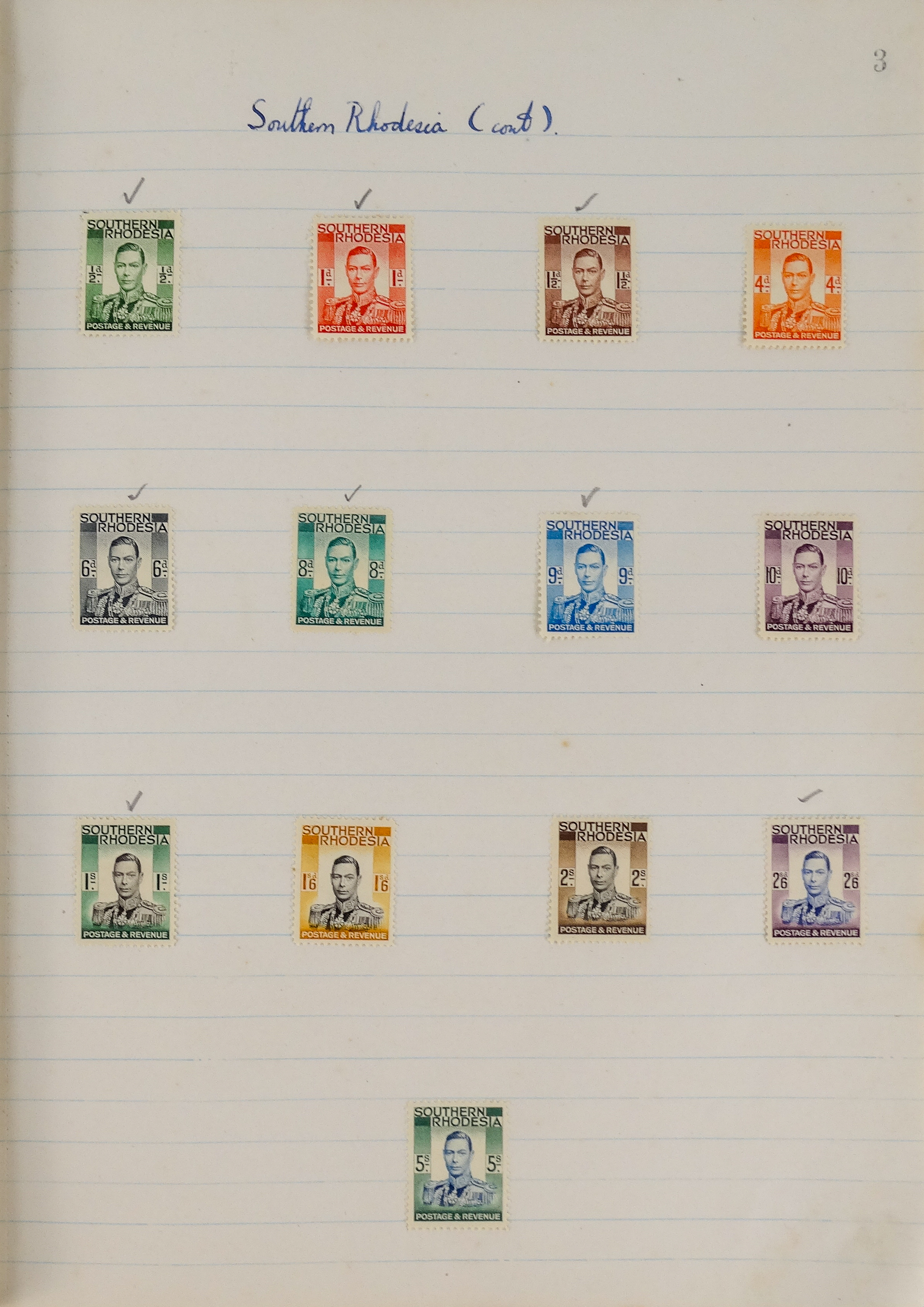 A selection of North and Southern Rhodesian stamps - some part sheets, together with 1948 Olympic - Image 3 of 4