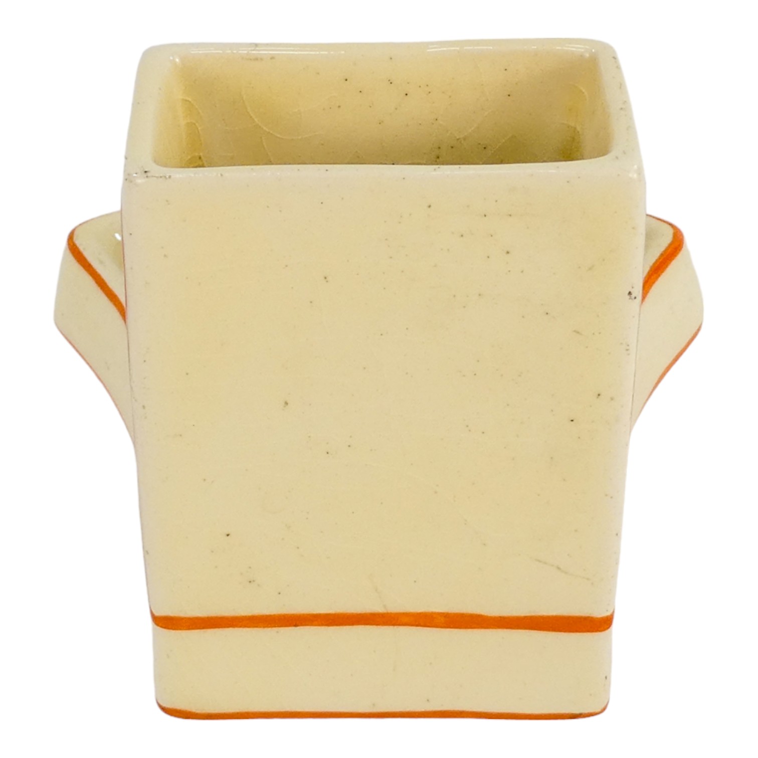 A Royal Doulton match striker - decorated with playing card symbols on a cream ground, height 7cm. - Image 3 of 4