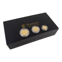 Hattons of London commemorative set of gold coins - 2020, George III 200th anniversary, comprising