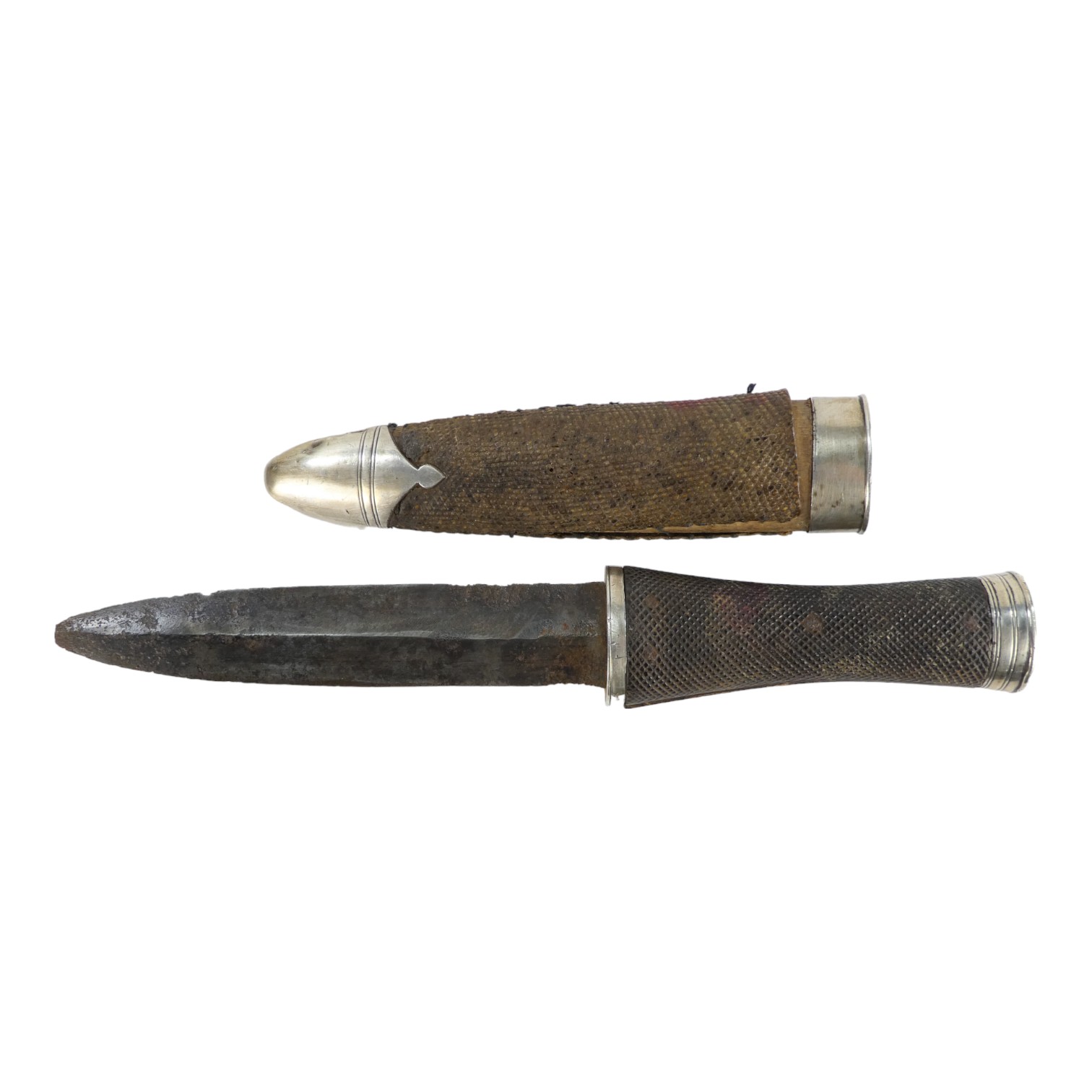 A late 19th century Indian hunting dagger by Boput of Nagpore - with a double edged blade, and - Image 4 of 5