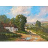 Richard BLOWEY (British b. 1947) Cornish Countryside Oil on canvas Signed lower left Framed