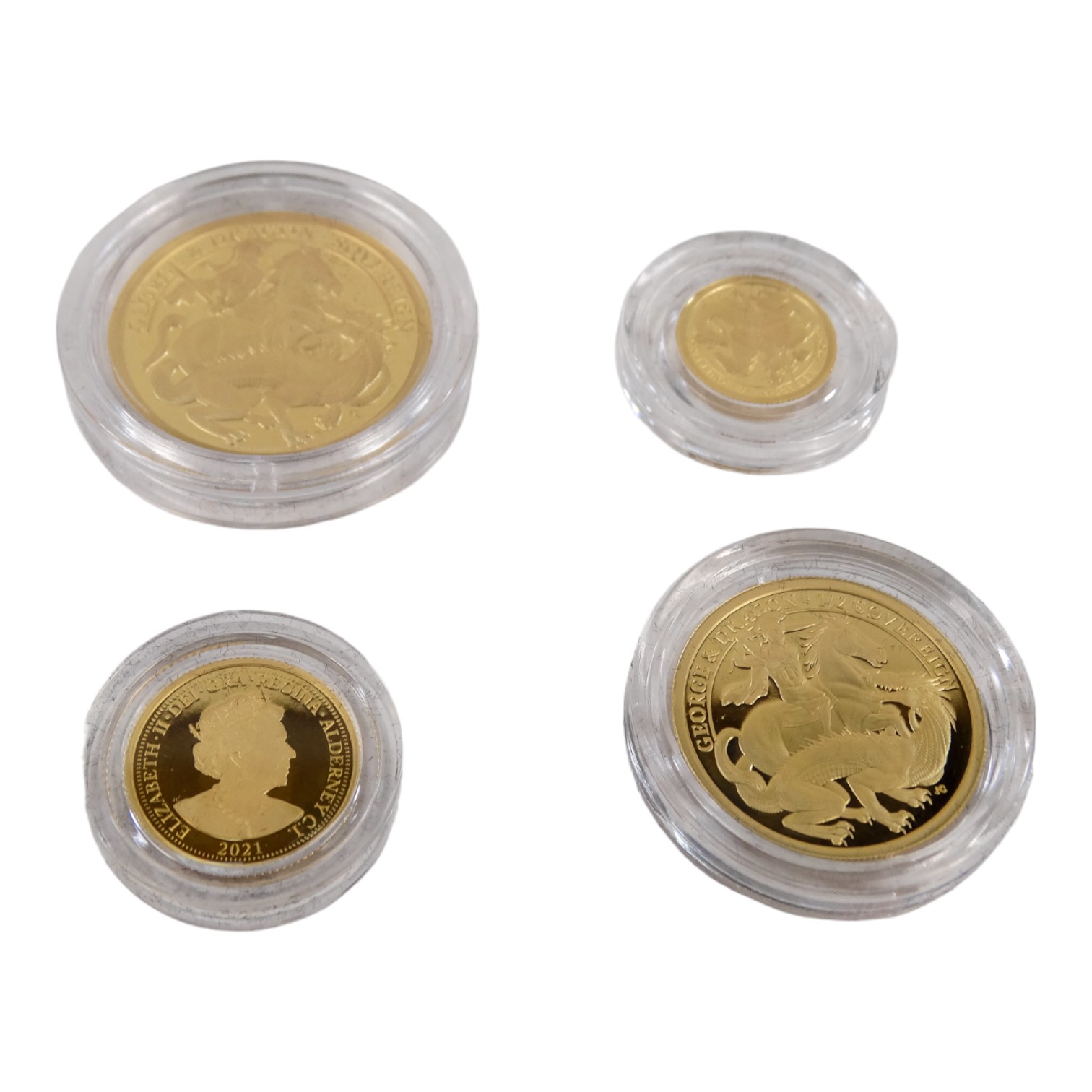 Hattons of London commemorative set of gold coins - 2021 200th anniversary, comprising sovereign, - Image 3 of 4